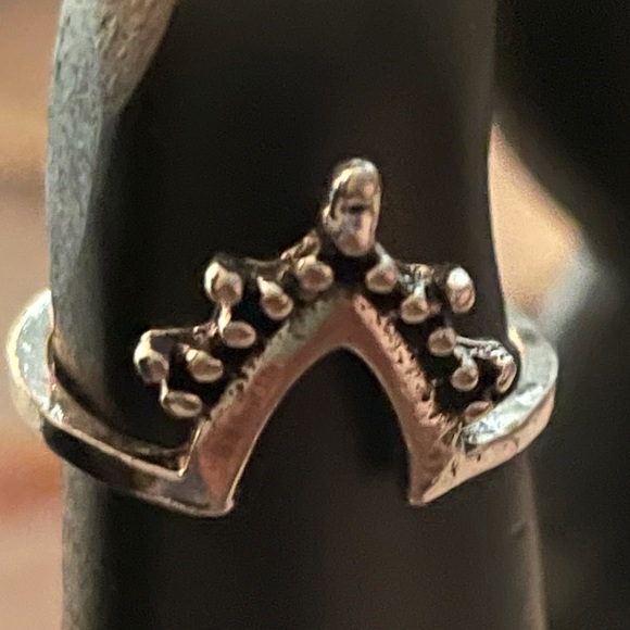 4pc Antiqued Silver boho ring set - Picture 4 of 6